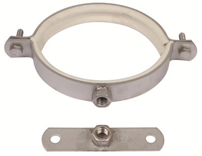 BLUCHER Stainless Steel 4" 2-Piece Pipe Hanger